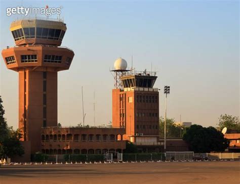 diori hamani international airport control towers and radar niamey niger 이미지 1171341337