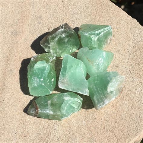 Raw Green Calcite Crystal The Crystal Grid