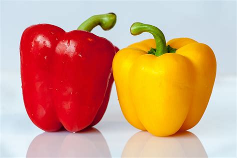 Red And Yellow Paprika Vegetable