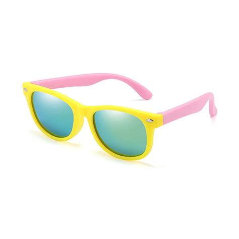 Cool Chic Flexible Polarized Kids Sunglasses For Girls And Boys Yellow