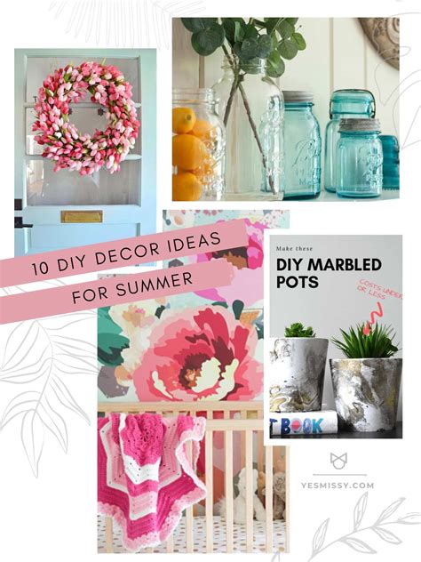 10 Diy Summer Decor Ideas That Are Easy And Stunning Yesmissy