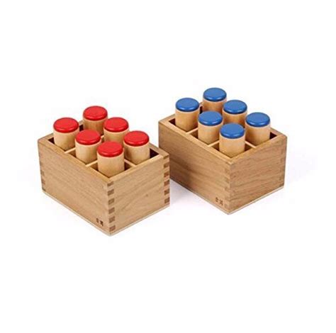 New Montessori Sensorial Auditory Material Sound Cylinders Sound