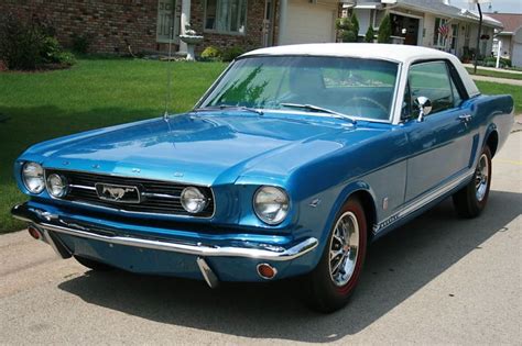 Sapphire Blue 1966 Ford Mustang Gt Hardtop Photo