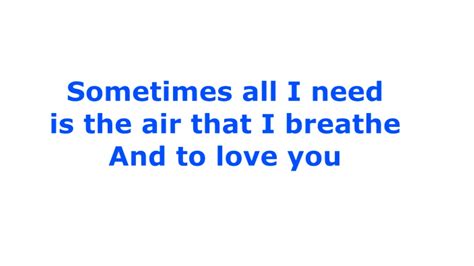 Air That I Breathe The Hollies With Lyrics Youtube