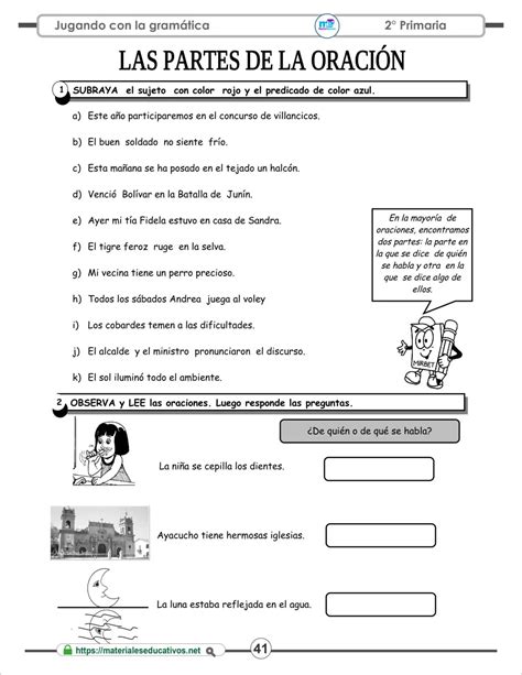 Cuaderno Ejercicios De Gramática Español 2° Primaria Materiales