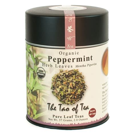 The Tao Of Tea Organic Peppermint Herbal Tea Loose Leaf