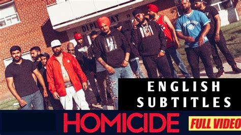 Homicide Official Video Big Boi Deep Ft Sidhu Moose Wala Sunny Malton English Subtitles