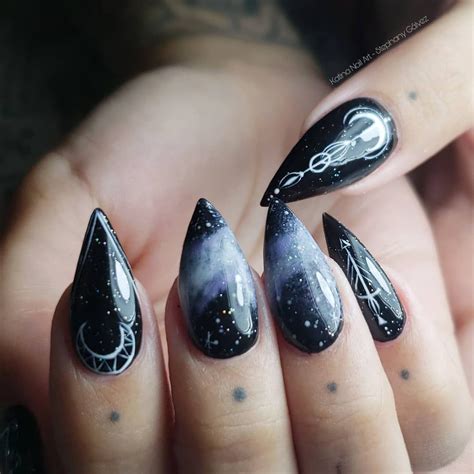 Witch Nail Art Witch Nails Witchy Nails Work Nails