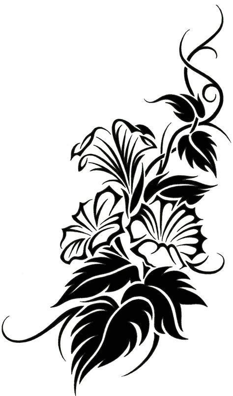 Vines Flowers Design Drawings Clipart Best
