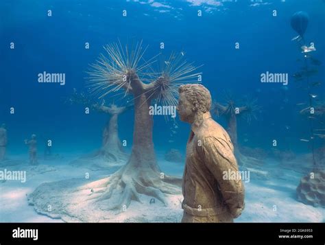 Musan Museum Of Underwater Sculpture In Ayia Napa Cyprus Stock Photo