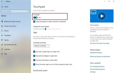 Instructions To Activate Your Touchpad Gestures In Windows 10 From Site