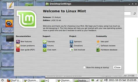 Welcome To Linux Mint 11 Lxde Which Fits On The 4 Gb Ssd O Flickr