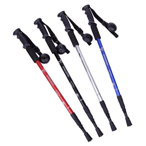 Alpenstock Anti Shock 3 Sections Telescopic Walking Stick Elp Outdoors