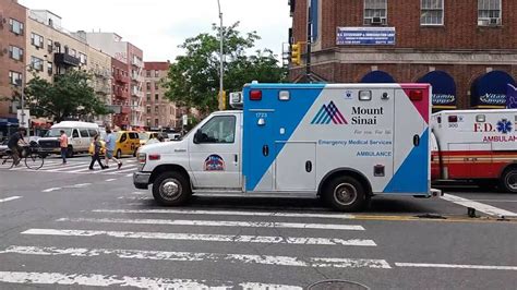New Mount Sinai Ems Unit Operated Out Of Beth Israel Hospital Passing By In Manhattan New York