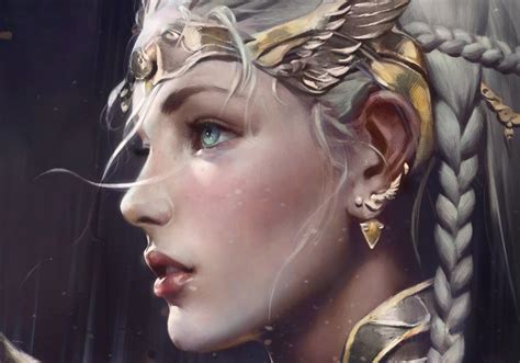 Silver Haired Female Character Fantasy Art Princess Hd Wallpaper