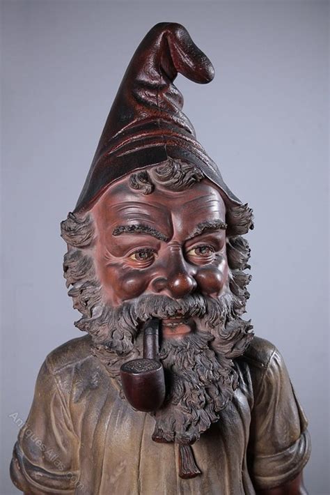 Antiques Atlas Large Painted Terracotta Garden Gnome C1905