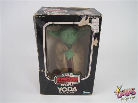 1980 Kenner Star Wars Esb Yoda Hand Puppet With Box 1c