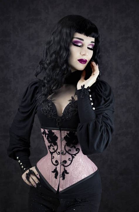 Underbust Corset Etsy Gothic Outfits Hot Goth Girls Underbust Corset