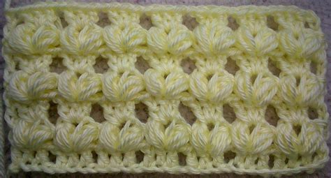 Crochet Puff Stitch Pattern Tutorial Variation 1