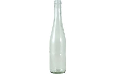 375 Ml Clear Glass Hock Wine Bottle Cork Kaufman Container