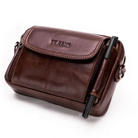 Vintage Men Messenger Bags Genuine Leather Male Mini Travel Bag Man Shoulder Bags Small