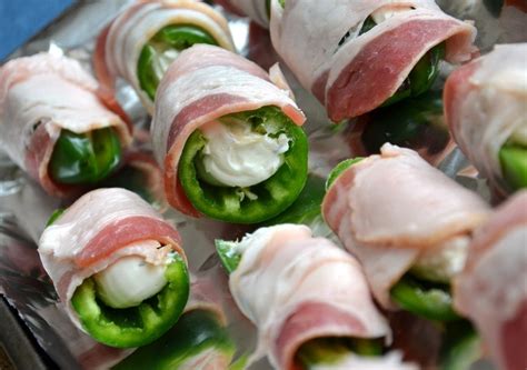 Bacon Wrapped Stuffed Jalapeno Peppers Recipe Thrifty Jinxy