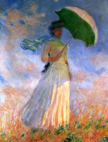 Mujer Con Sombrilla De Claude Monet Laminas Y Posterses