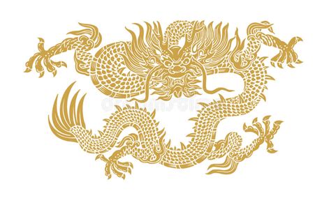 Gold Dragon Stock Vector Illustration Of Culture Heaven 43516290