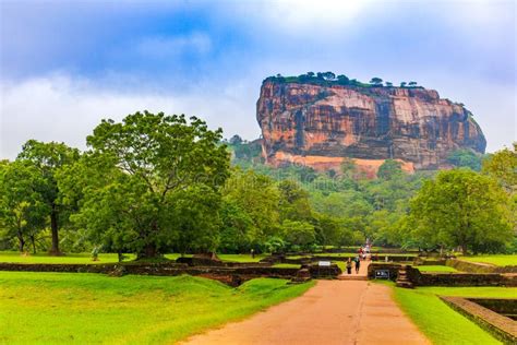 Sigiriya Rock Fortress In Sri Lanka Stock Image Image Of Palace Lion