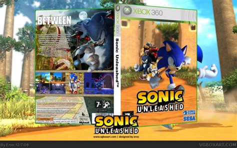 Sonic Unleashed Xbox 360 Box Art Cover By Ervo