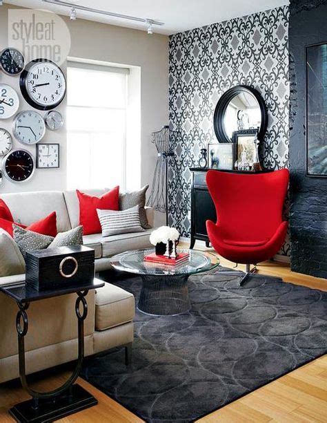 57 Best Black And Red Decor Images Decor Home Decor Living Room Red