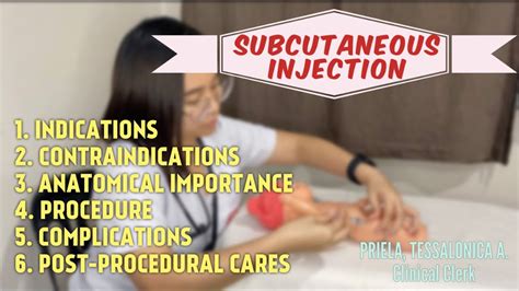 pediatrics subcutaneous injection skills demo youtube
