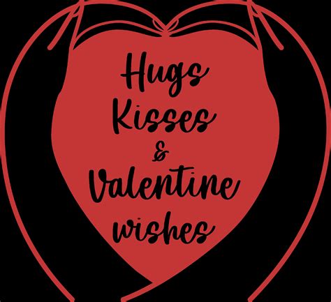 Hugs Kisses And Valentine Wishes Valentines Day Etsy