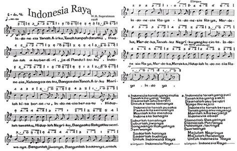Not Pianika Dan Lirik Lagu Indonesia Raya Lengkap Kumparan Com