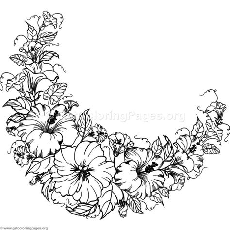 Moon Of Flowers Coloring Pages