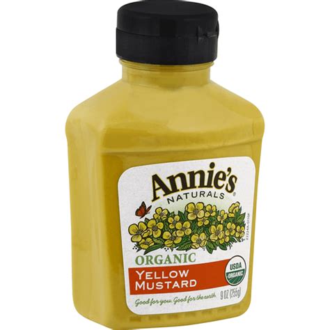 Annie S Organic Yellow Mustard Oz Bottle Mustard Market Basket