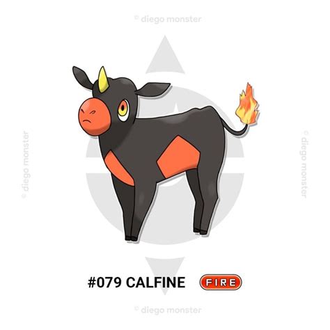 Eng Below Calfine Es Un Pokémon Tipo Fuego Inspirado En Un Ternero