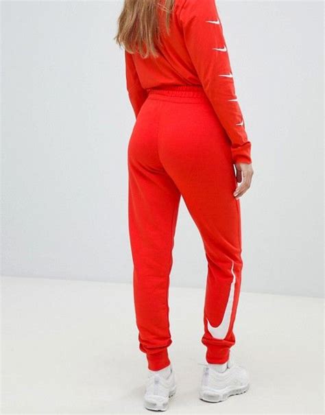 Nike Exclusive To Asos Red Swoosh Pack Sweatpants Asos Red