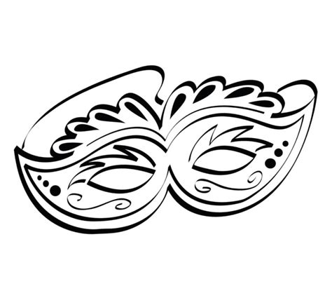 Printable Mardi Gras Mask Coloring Page Free Printable Coloring Pages