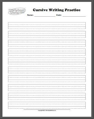 printable handwriting worksheet generator learning   read