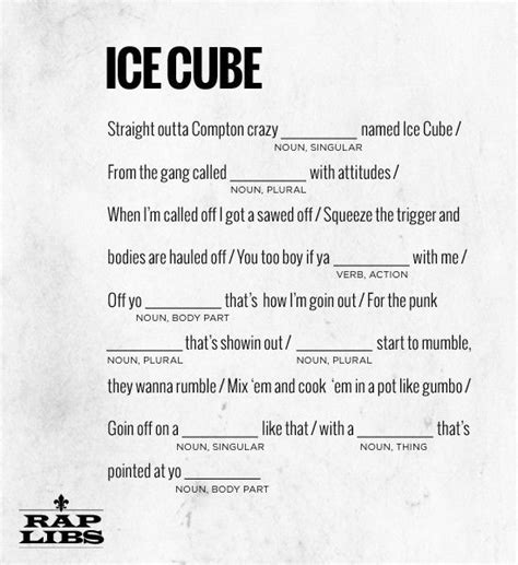 We did not find results for: RAP LIBS: HIP-HOP MAD LIBS | funny shit | Pinterest