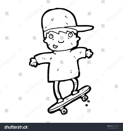 Skater Kid Cartoon Stock Vector Royalty Free 65591269 Shutterstock
