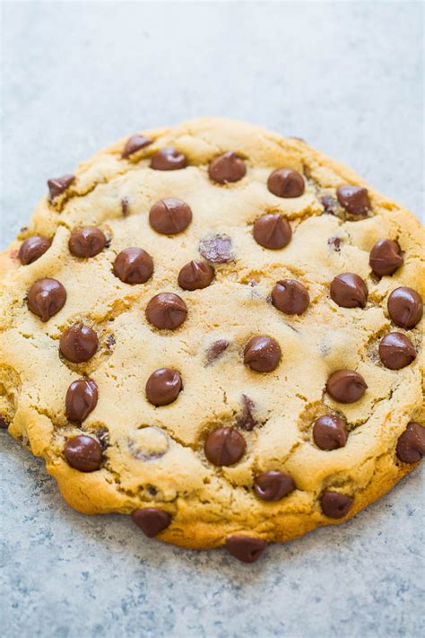 Giant Chocolate Chip Cookie For One Single Serving Averie Cooks