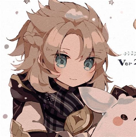 An Anime Character With Long Hair Holding A Pig