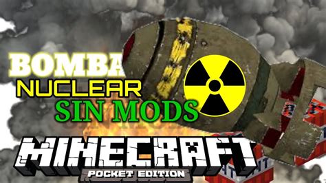 Como Hacer Una Bomba Nuclear Sin Mods En Minecraft Pocket Edition Youtube