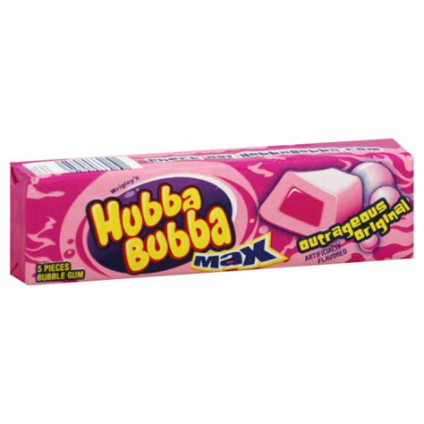 Wrigleys Hubba Bubba Max Outrageous Original 5 Piece Bubblegum Isle