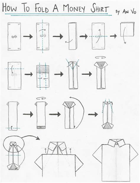 How To Fold A Money Shirt By Hand With Instructions On How To Fold The
