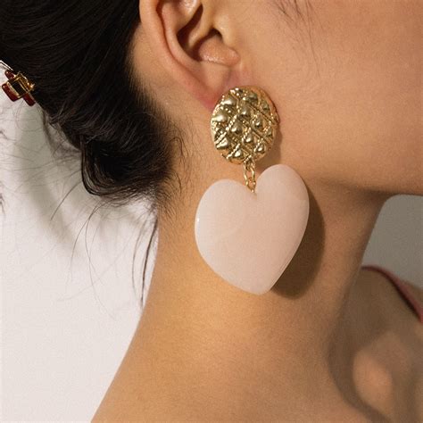 Luxury Fashion Designer Earrings Fine Jewelry Love Heart Brand