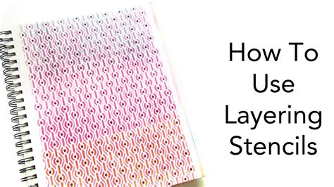 How To Use Layering Stencils Youtube