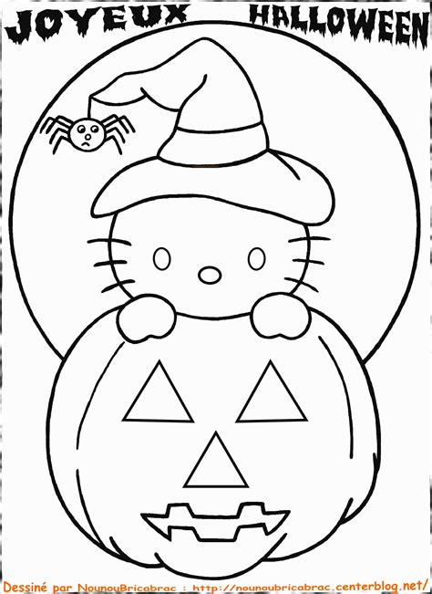 Hello Kitty Halloween Coloring Pages To Print